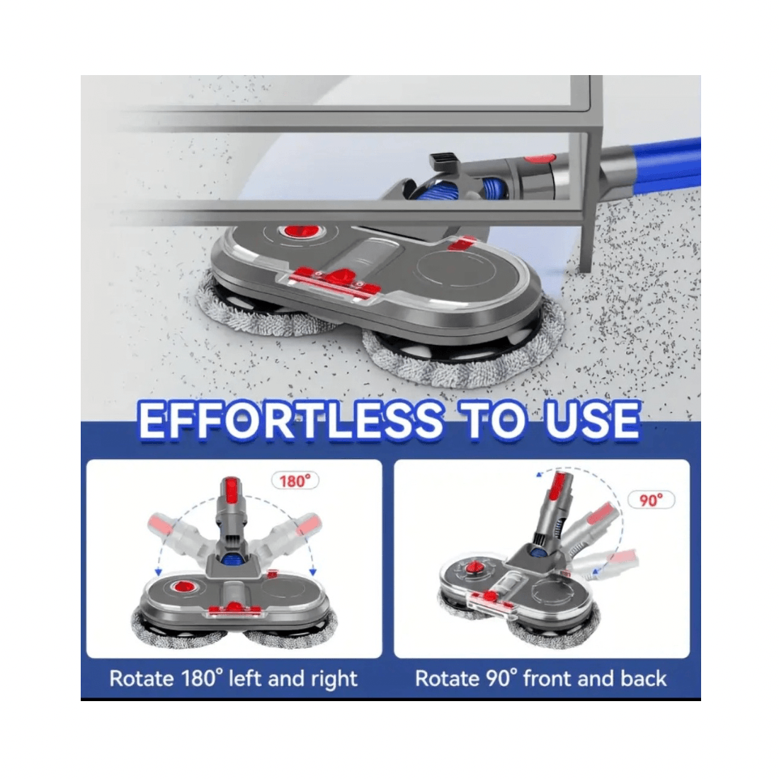 رأس ممسحة مكنسة دايسون | مع 2 قطعة موب ل V15 V7-V8-V10-V11-SV12-SV14 - الصورة 8