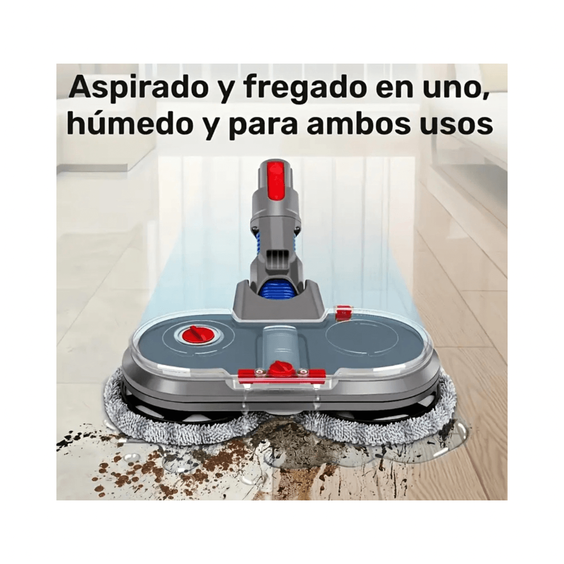 رأس ممسحة مكنسة دايسون | مع 2 قطعة موب ل V15 V7-V8-V10-V11-SV12-SV14 - الصورة 6