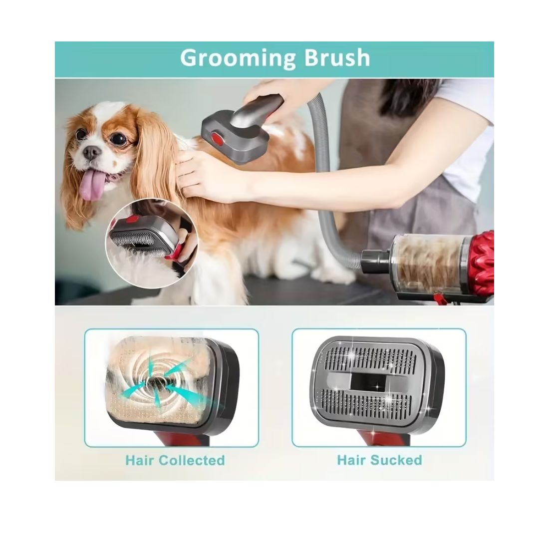 فرشاة العناية بالحيوانات لمكنسة دايسون