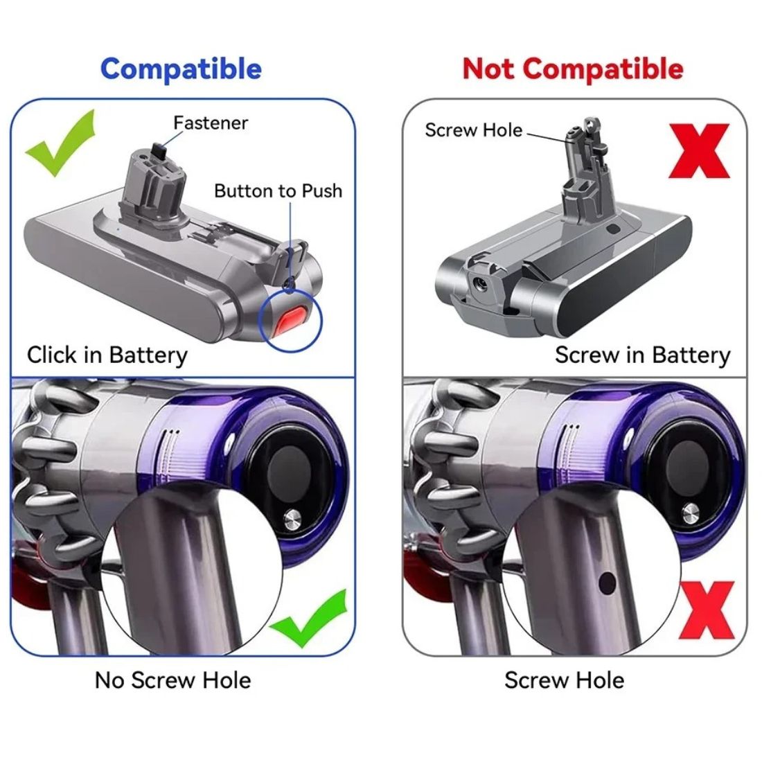 بطارية مكنسة دايسون